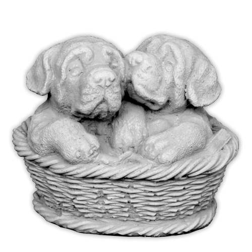 Buldogi w koszyku